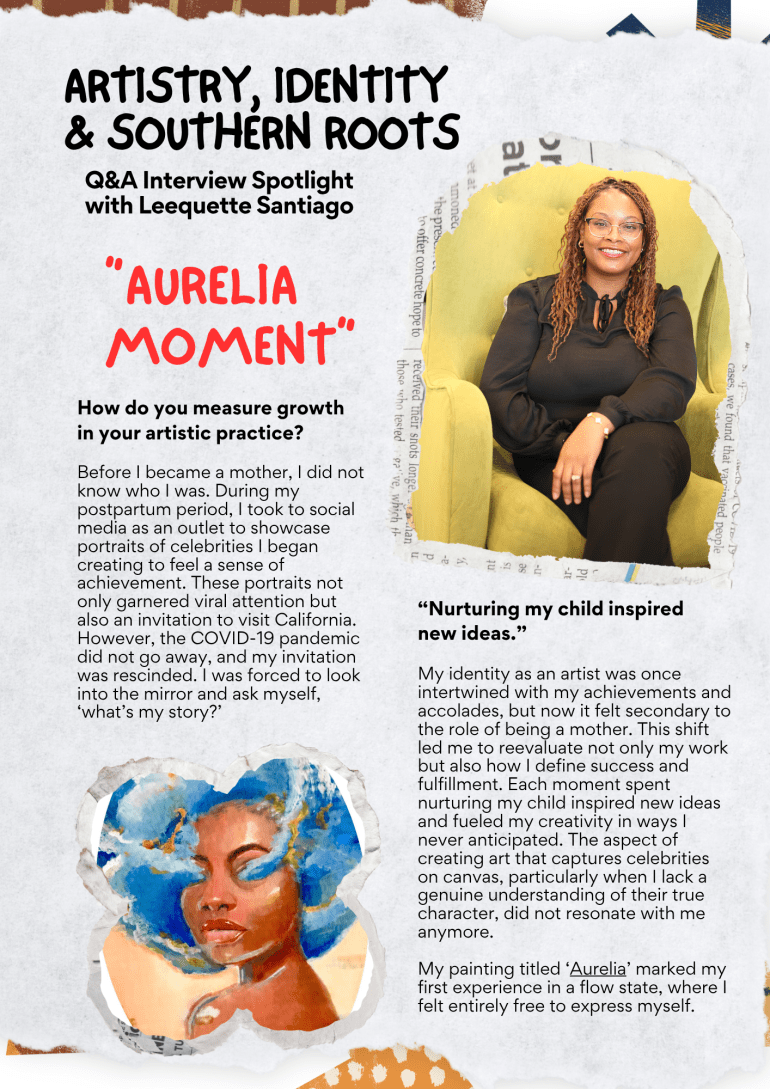 Q&A: Artistry and Identity, A Journey Through Motherhood and Southern Roots with Leequette&nbsp;Santiago